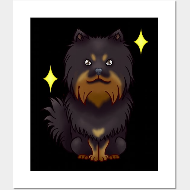 Black pomeranian Wall Art by LemonFur